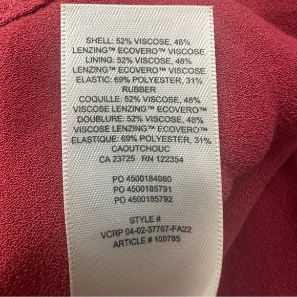 Aritzia Wilfred Nessie Blouse in Rosy Red Sz Small - Picture 6 of 8